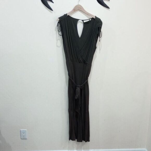 Anthropologie Moulinette Soeurs Alisande Cropped Knit Jumpsuit - Moss - Size M - Picture 4 of 14